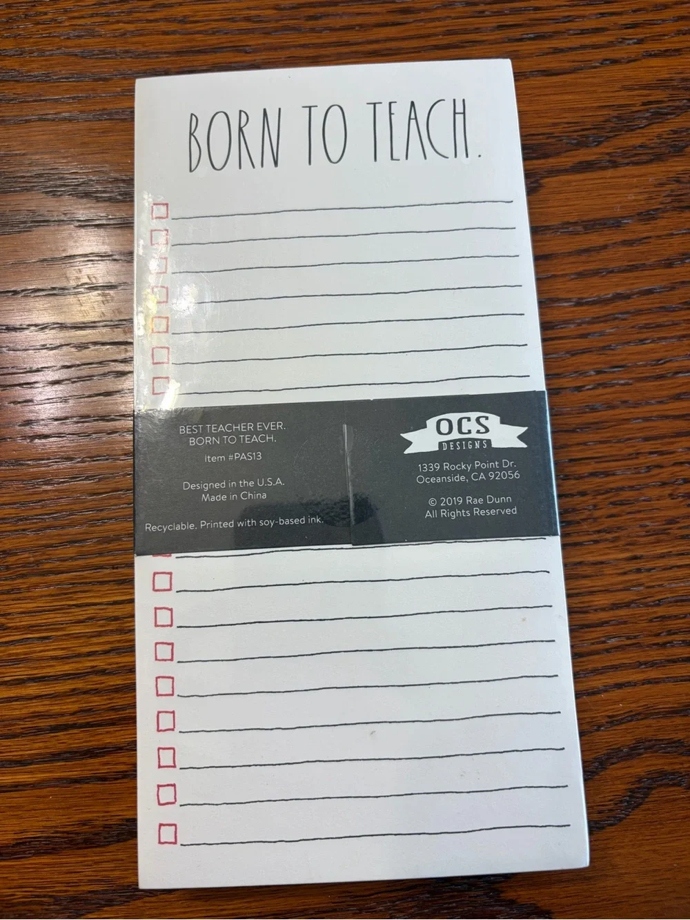 🍎Rae Dunn Teacher Notepads 🍏